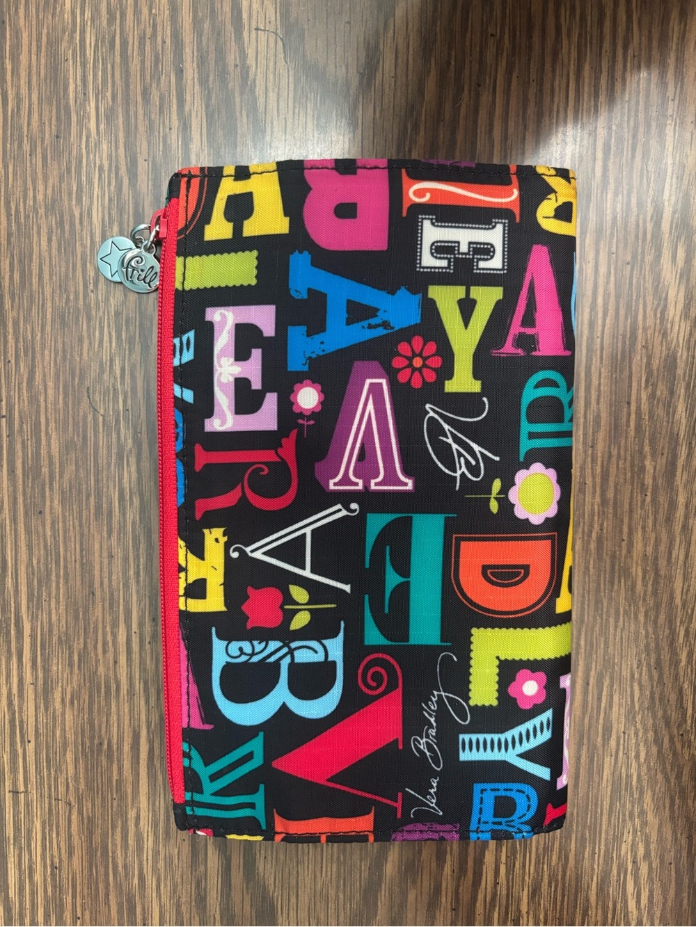Vera Bradley retired "From A to Vera" Pattern Wallet from the Frill Collection